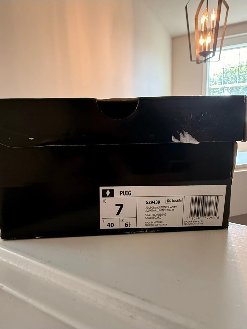 Adidas Puig Aluminium Shadow Navy Gum GZ9439 Men's Size 7